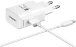 Samsung Original EP-TA20IWECGIN Type C Fast Charger (White)