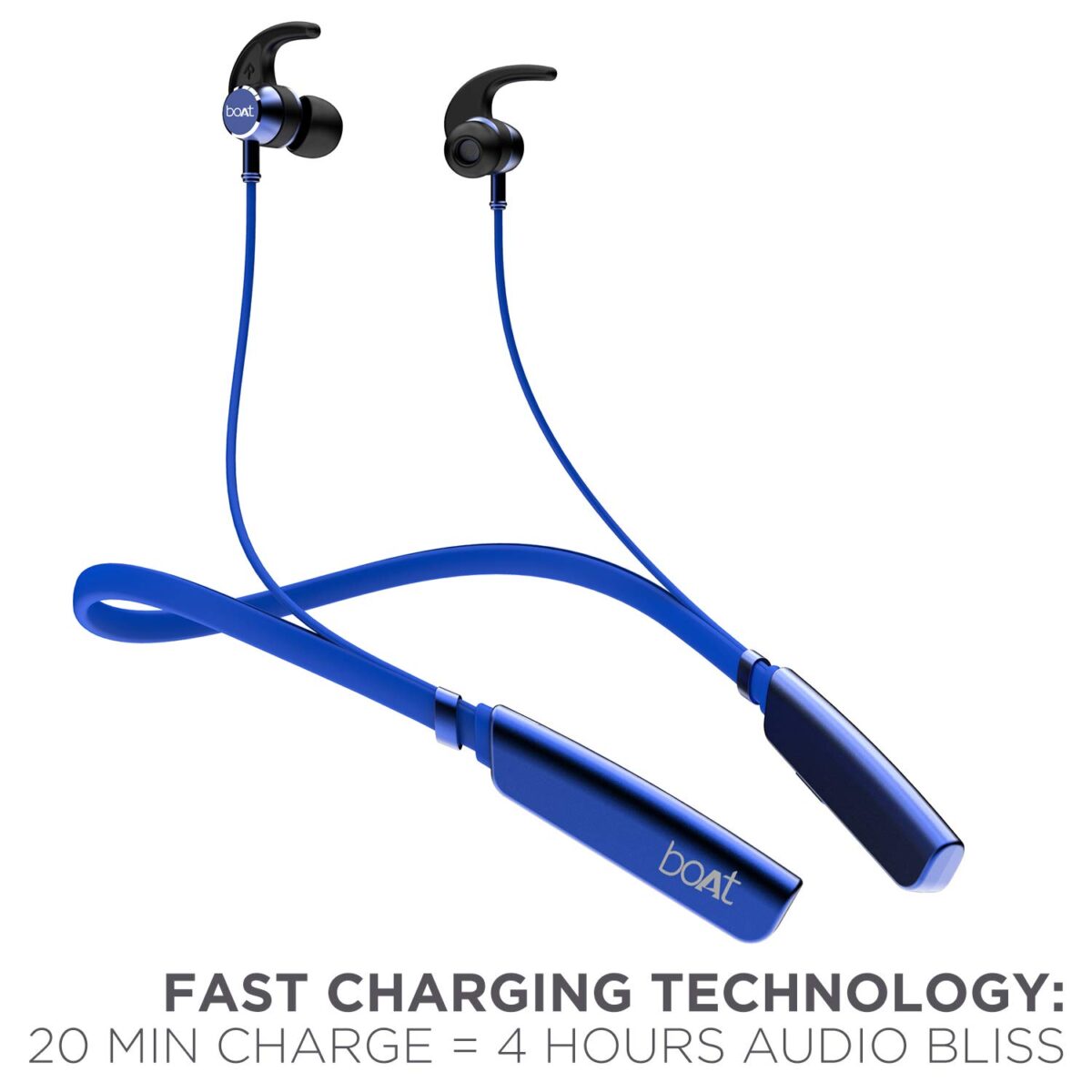 boAt 235v2 Fast Charging Bluetooth Headset Earphones  (Blue)