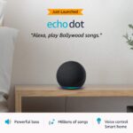 Echo Dot (4th Gen) – Next generation smart speaker with powerful bass and Alexa (Black)