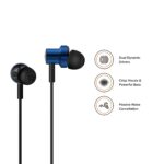 Mi Dual Driver in-Ear Earphones with Mic and Tangle-Free Cable(Blue)