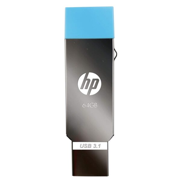 HP 64GB OTG Flash Drive (Sliver)