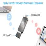 HP 64GB OTG Flash Drive (Sliver)