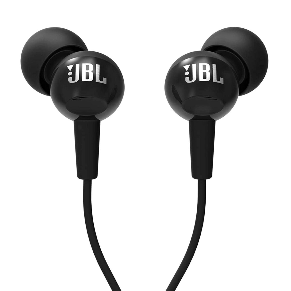 JBL C100SI In-Ear Deep Bass Headphones with Mic (Black)