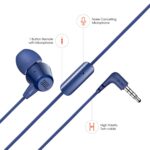 JBL C50HI in-Ear Headphones with Mic (Blue)