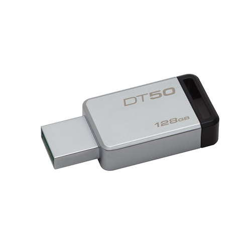 Kingston DataTraveler Flash Drive 128GB USB 3.0 (Gray)