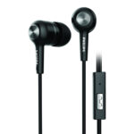 Philips Upbeat Earphones with Mic (Black)