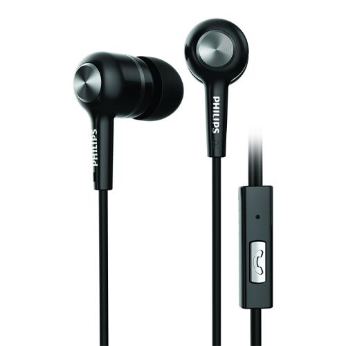 Philips Upbeat Earphones with Mic (Black)