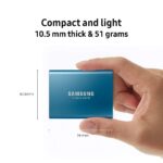 Samsung T5 500GB External Solid State Drive (Alluring Blue)