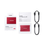 Samsung T7 500GB Portable External SSD – USB 3.2 (Metallic Red)