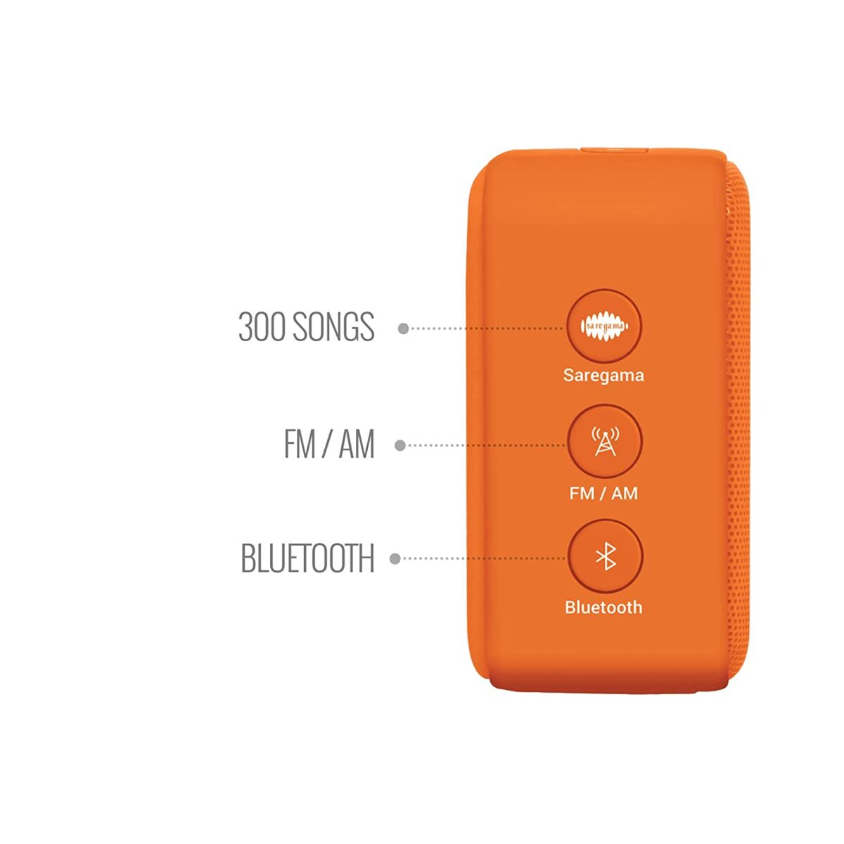 Saregama Carvaan Mini 2.0 Bhakti (Orange)