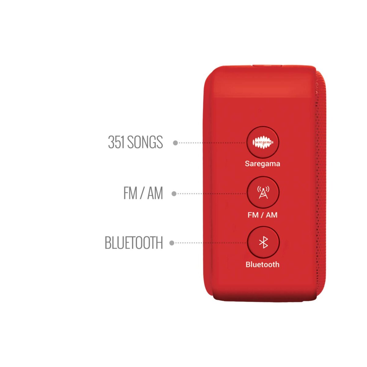 Saregama Carvaan Mini 2.0 (Sunset Red)