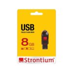 Strontium Pollex 8GB USB Pen Drive (Black/Red)