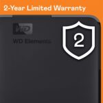 Western Digital Elements 1TB USB 3.0 Portable External Hard Drive (Black)