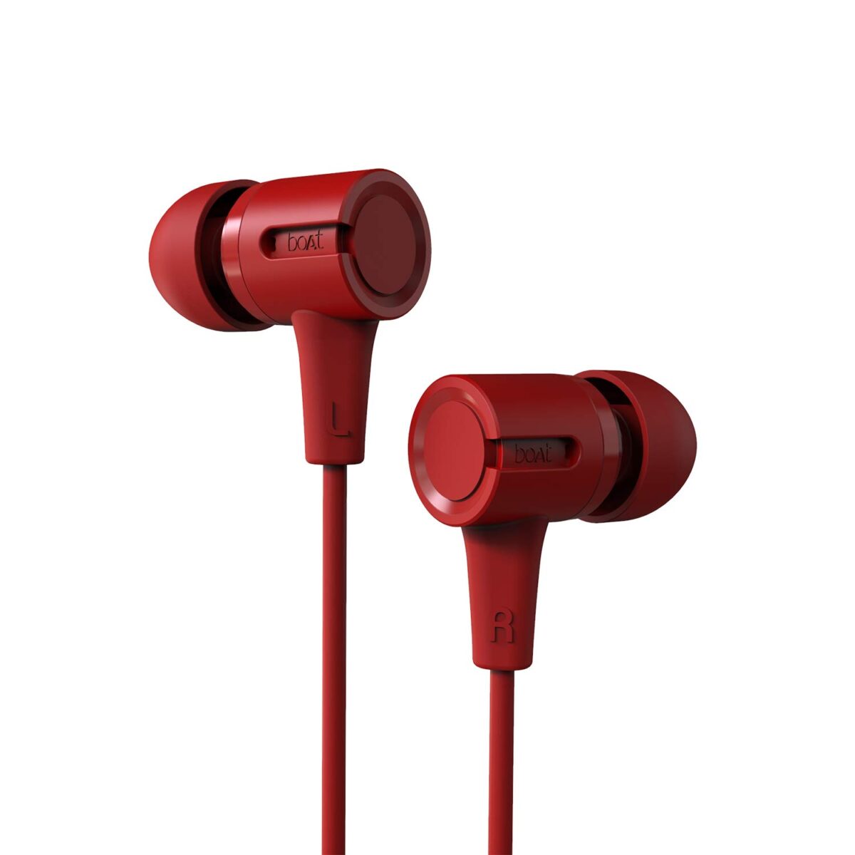 boAt Bassheads 102 in Ear Wired Earphones with Mic (Fiery Red)