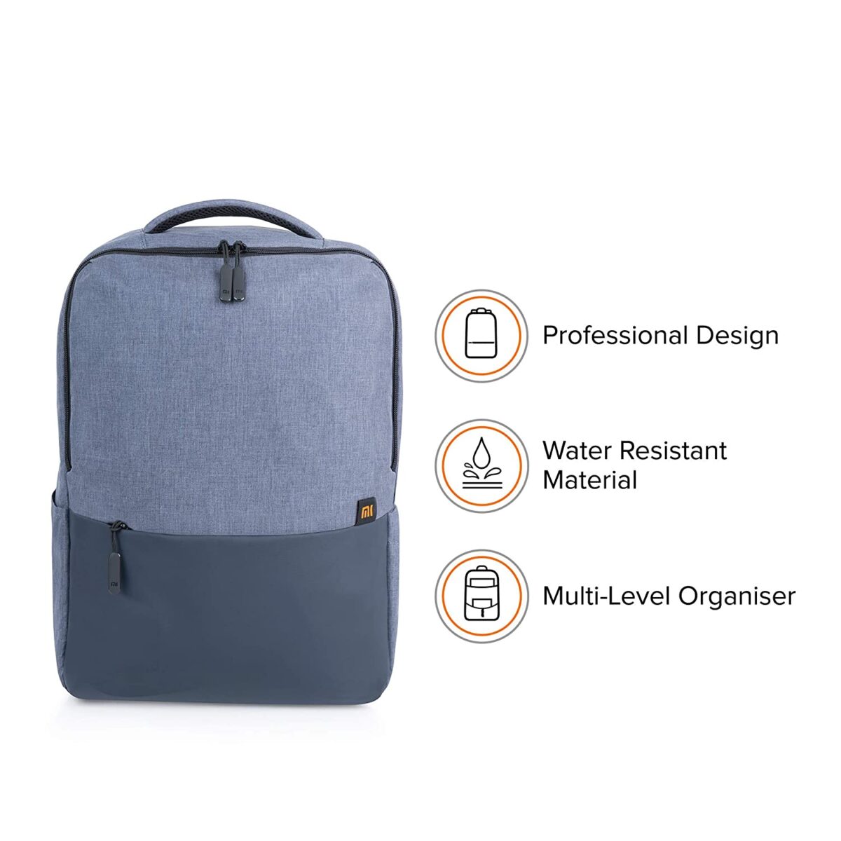 Mi Business Casual 21L Water Resistant Laptop Backpack (Blue)