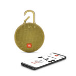 JBL Clip 3 Ultra-Portable Wireless Bluetooth Speaker (Mustard Yellow)