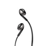 JBL T205BT Pure Bass Wireless Metal Earbud Headphones with Mic (Black)